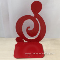 Creative personality red note iron book stand